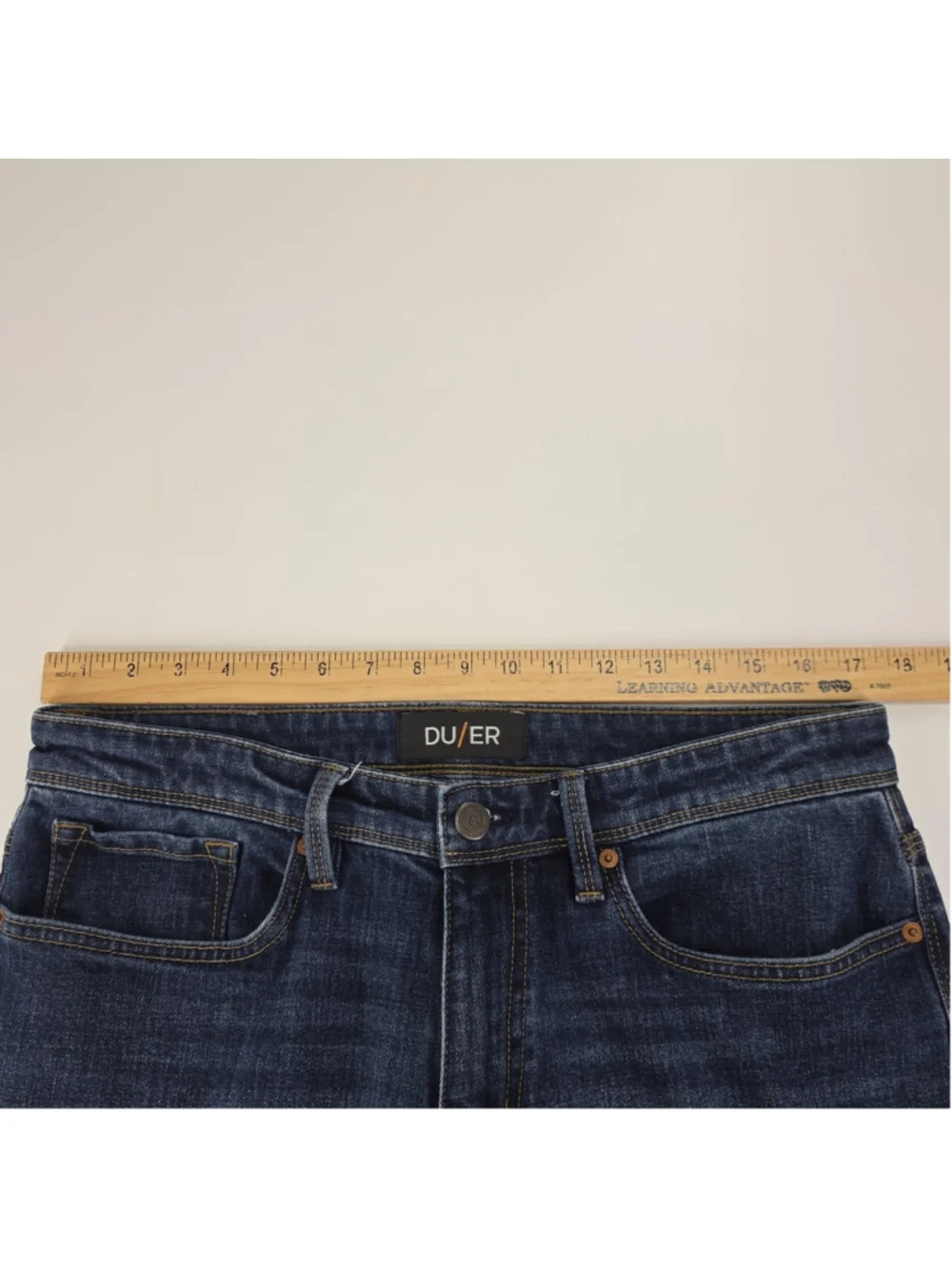 DU/ER L2X Straight Leg Jeans Mens 34x30 Dark Wash Performance Stretch Coolmax